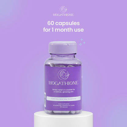 Mogathione 60 pcs Wellness Supplement for Anti-stress, Relaxation, Quality Sleep, and Skin Whitening