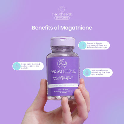 [Bundle of 2] Mogathione 60 pcs Wellness Supplement for Anti-stress, Relaxation, Quality Sleep, and Skin Whitening